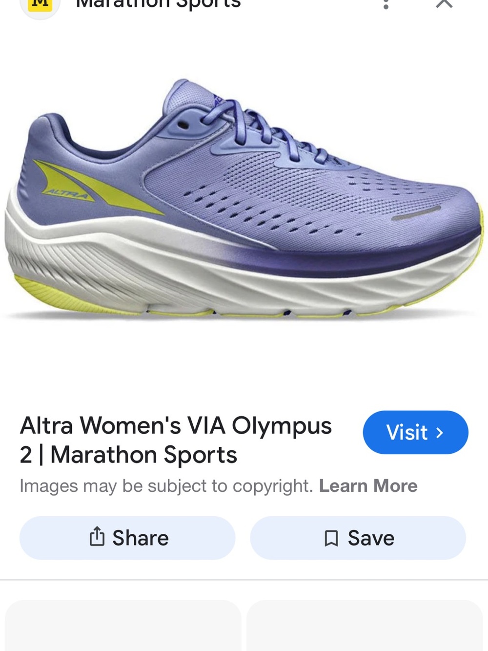 Altra Women's VIA Olympus 2 Lavender with Yellow Accents